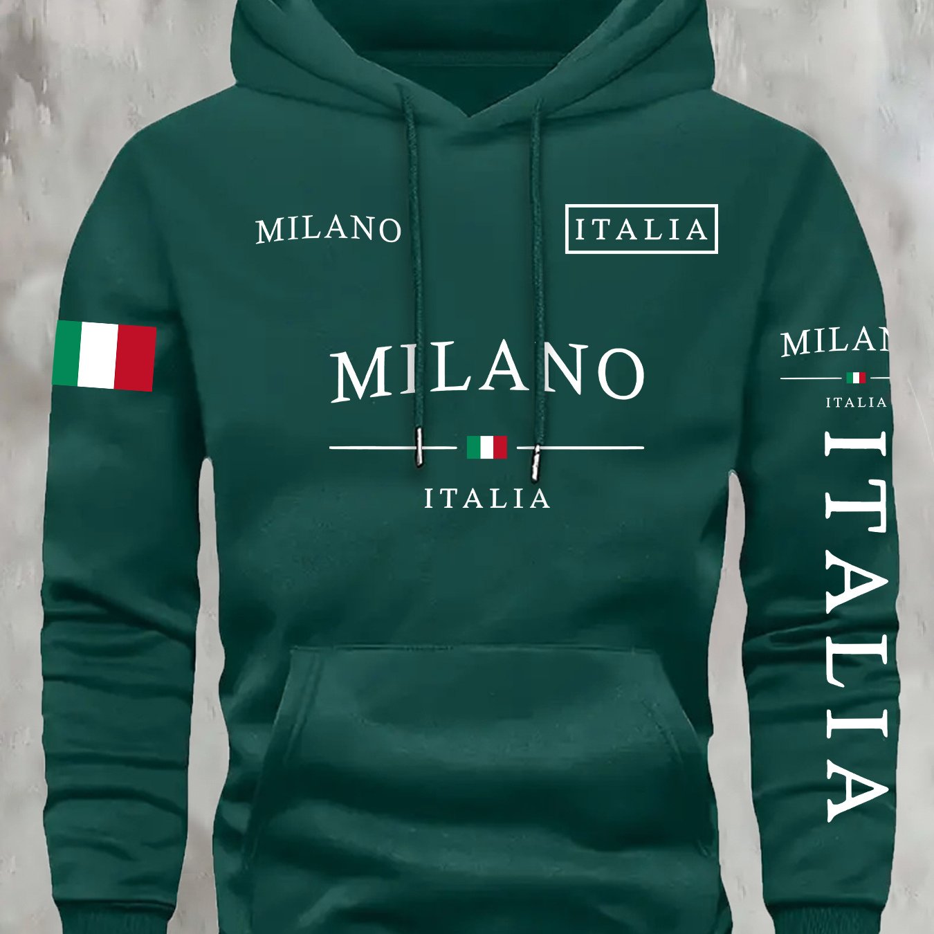 Kourrter's New Retro Couple Hoodies - European & American Trendy, Geometric Prints, Autumn & Winter Fashion