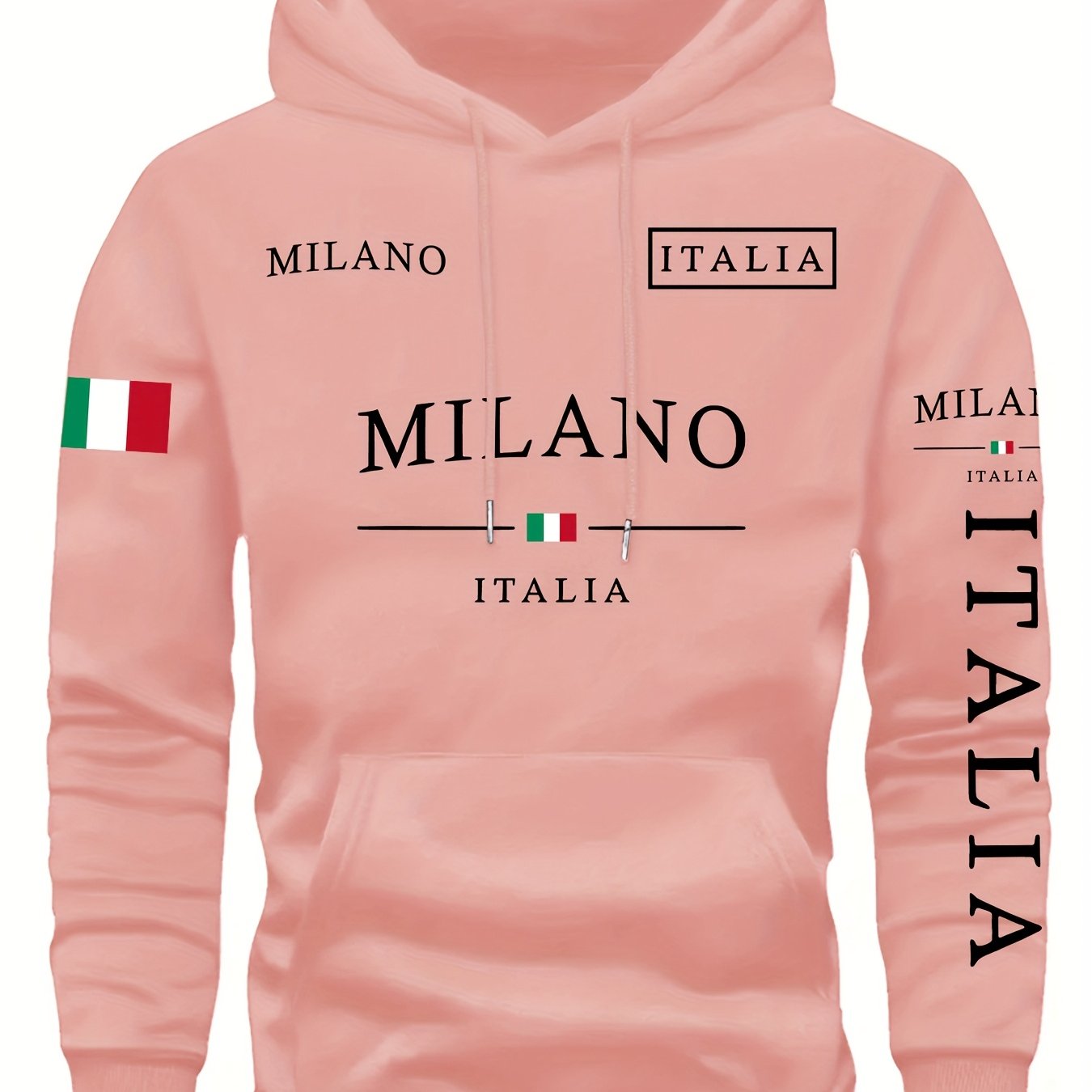 Kourrter's New Retro Couple Hoodies - European & American Trendy, Geometric Prints, Autumn & Winter Fashion