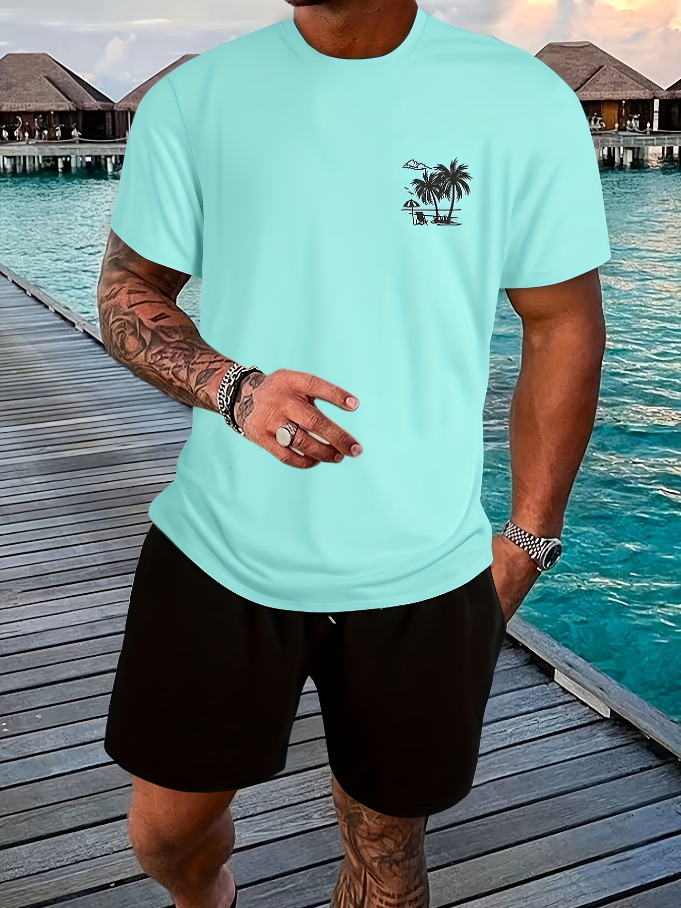 Men'S Heavyweight 210gsm 100% T-Shirt - White Crew Neck Casual Everyday & Formal Tee - Soft Breathable Fabric for Beach, Office, Parties - Minimalist Everyday Essential Wardrobe Staple, Beach T Shirt, Party Attire, Simple Des