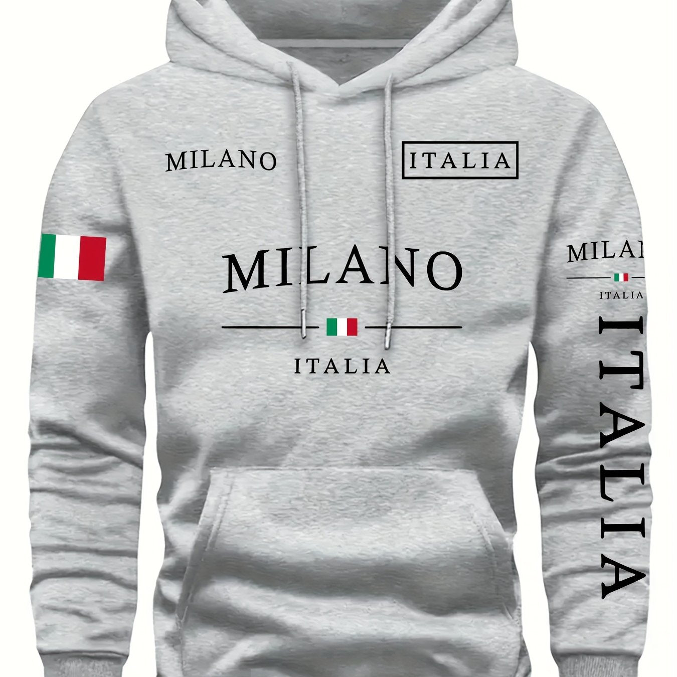 Kourrter's New Retro Couple Hoodies - European & American Trendy, Geometric Prints, Autumn & Winter Fashion