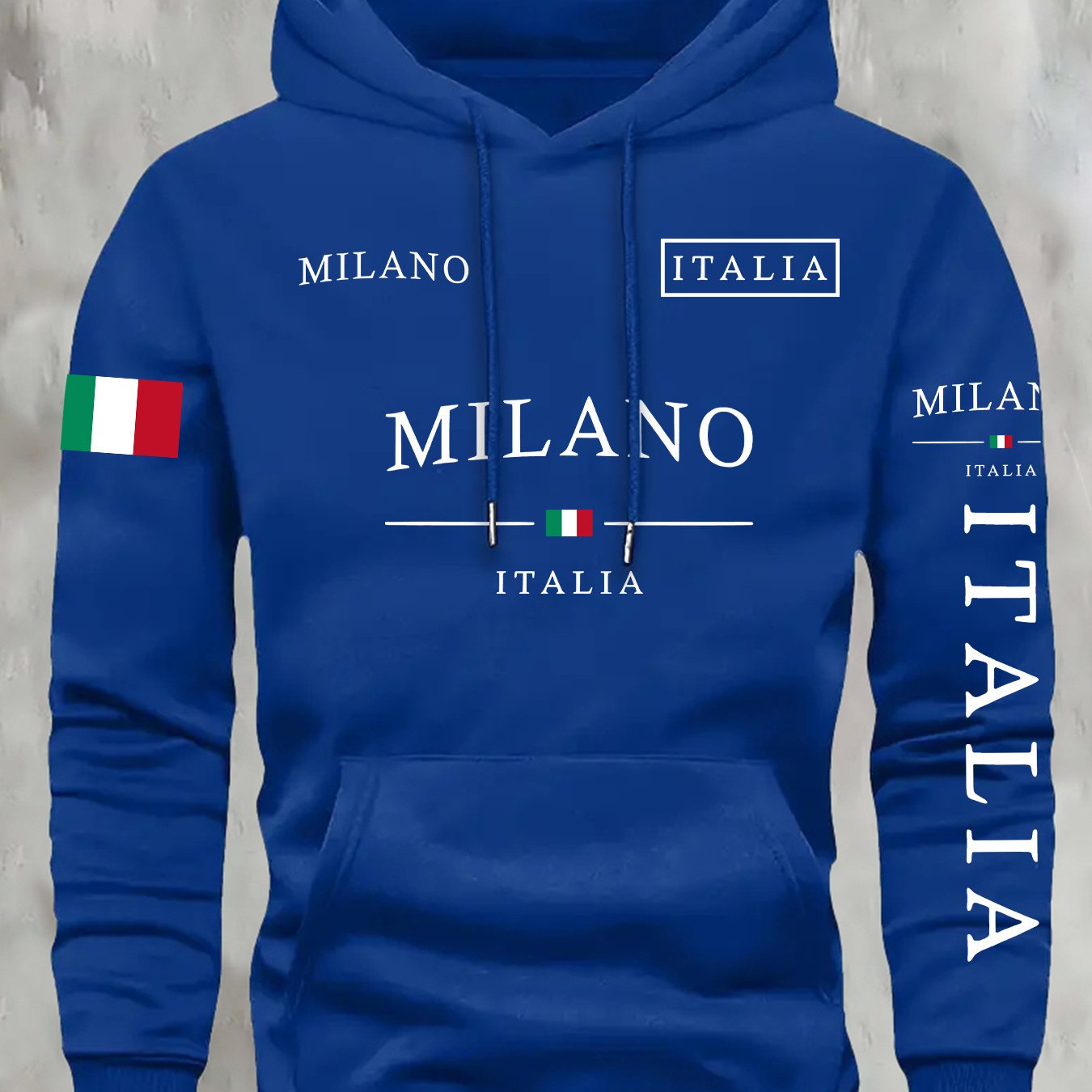 Kourrter's New Retro Couple Hoodies - European & American Trendy, Geometric Prints, Autumn & Winter Fashion