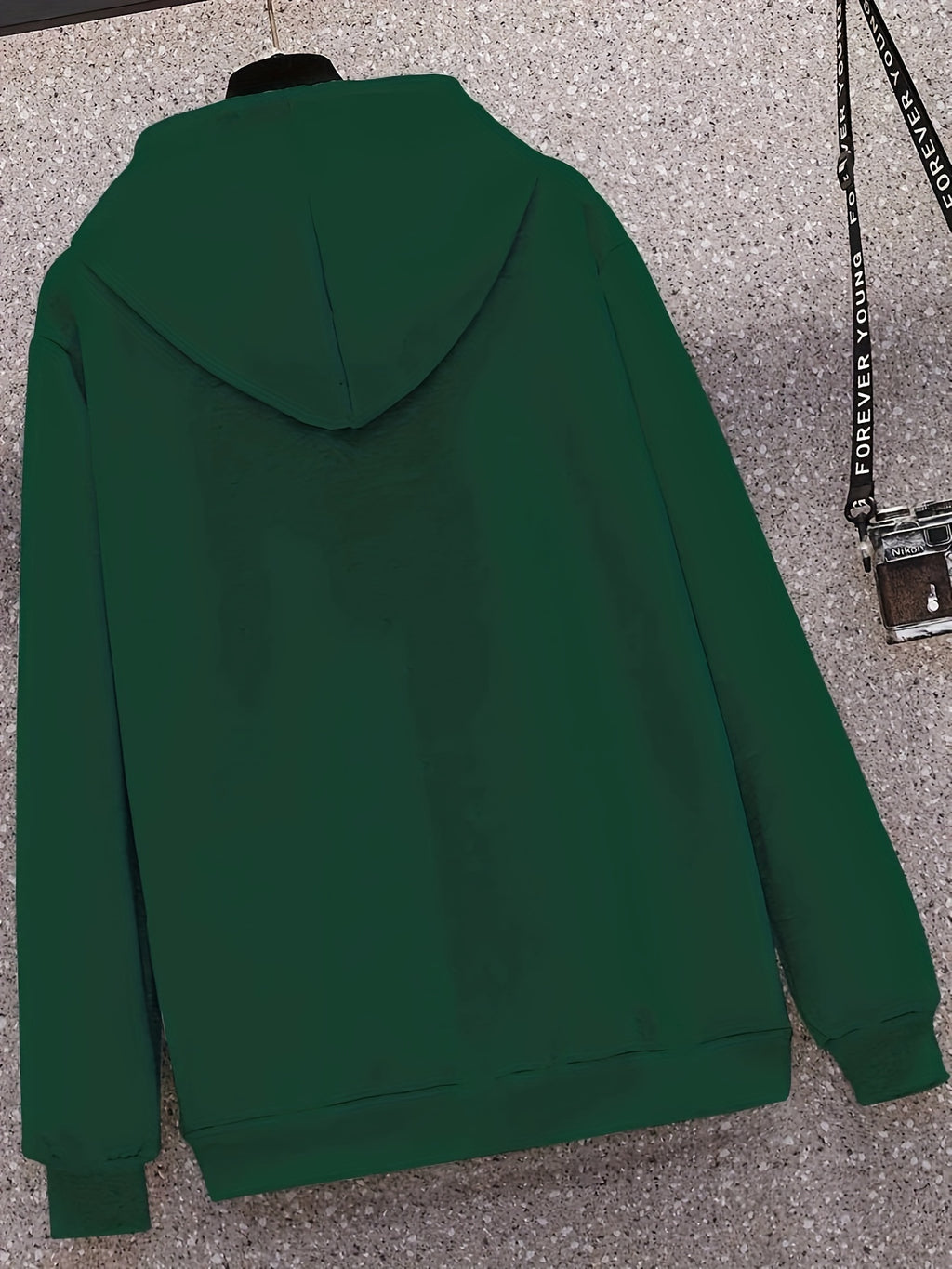 Men's NEW YORK Letter Print Hoodie, Casual Pullover Sports Sweatshirt, Fashionable Hooded Top