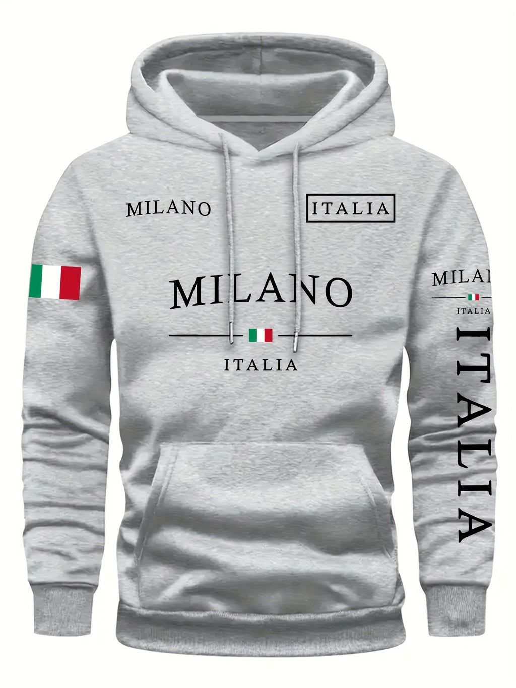 Kourrter's New Retro Couple Hoodies - European & American Trendy, Geometric Prints, Autumn & Winter Fashion