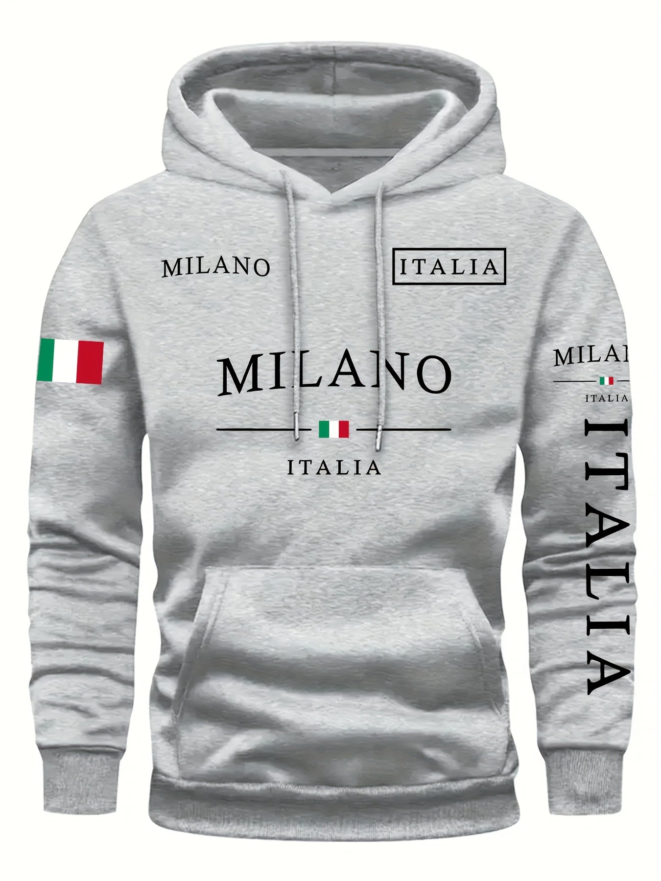 Kourrter's New Retro Couple Hoodies - European & American Trendy, Geometric Prints, Autumn & Winter Fashion