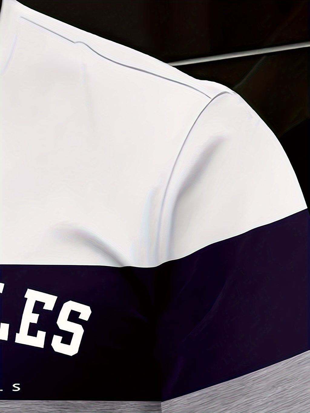 Men's LOS ANGELES Print Tee, Long Sleeve, Relaxed Fit, Perfect For Spring And Fall