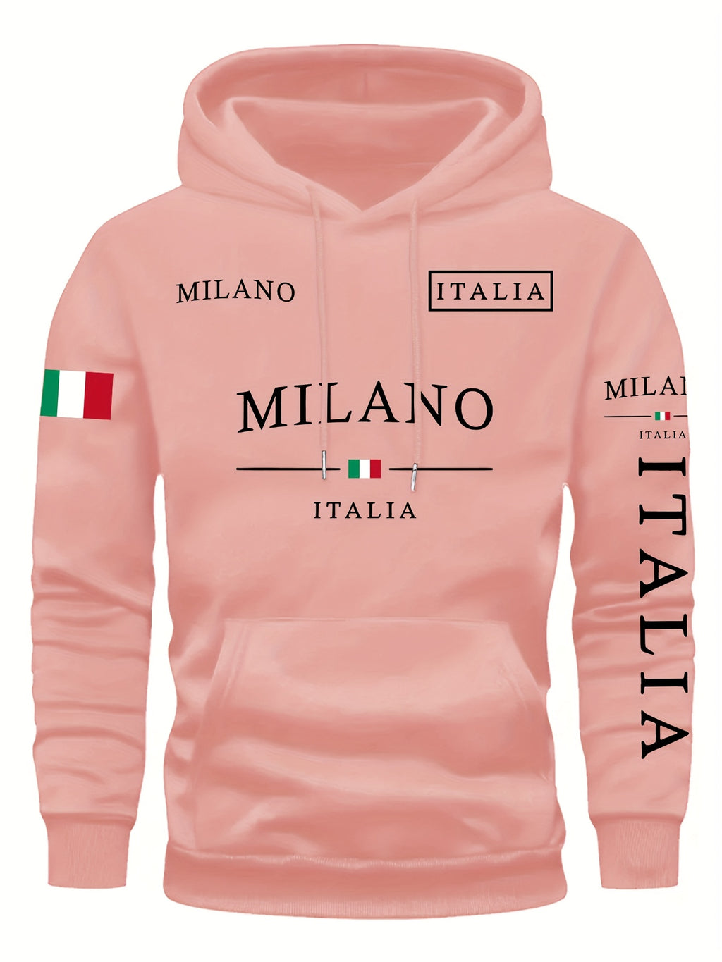 Kourrter's New Retro Couple Hoodies - European & American Trendy, Geometric Prints, Autumn & Winter Fashion