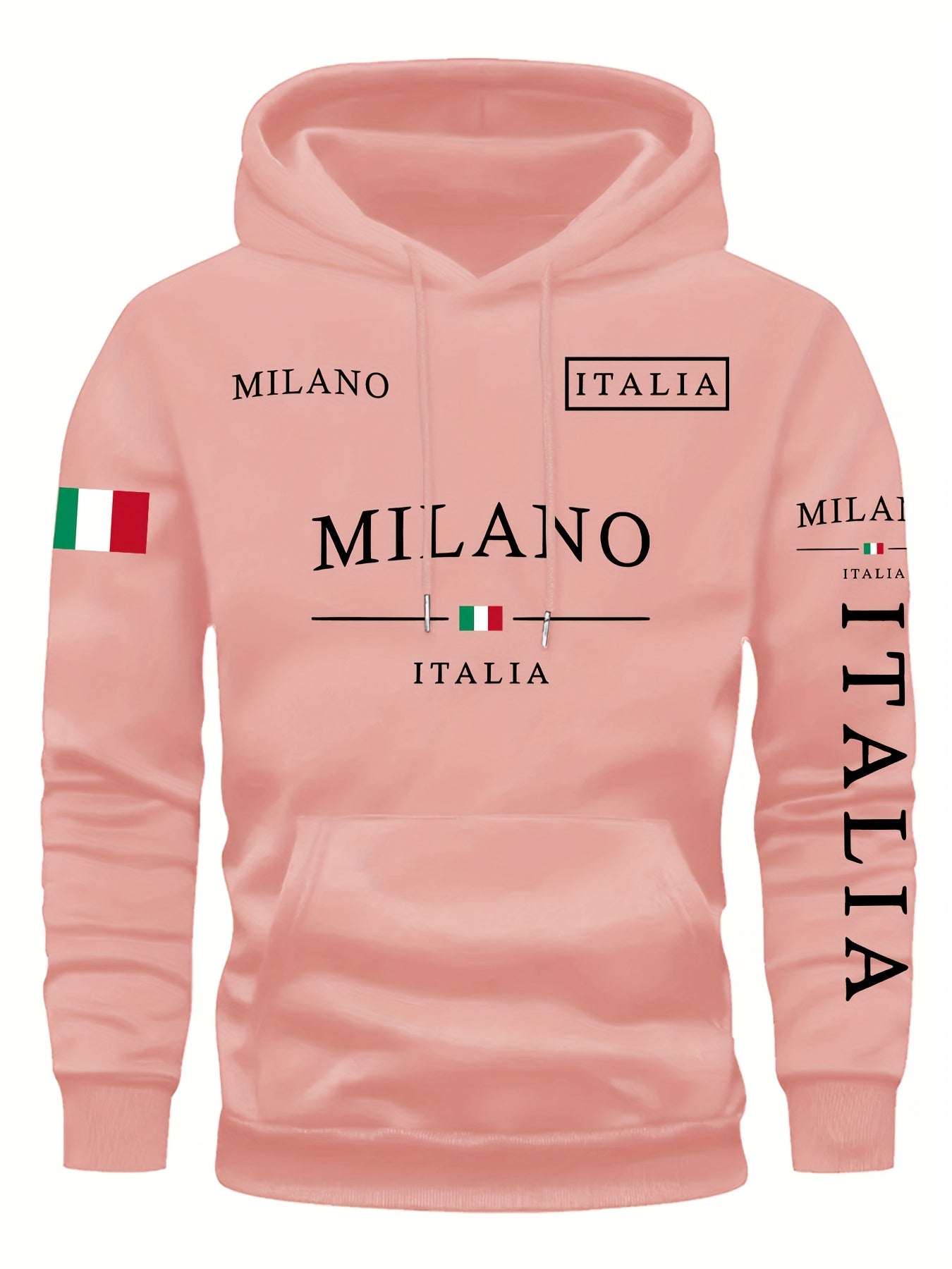 Kourrter's New Retro Couple Hoodies - European & American Trendy, Geometric Prints, Autumn & Winter Fashion