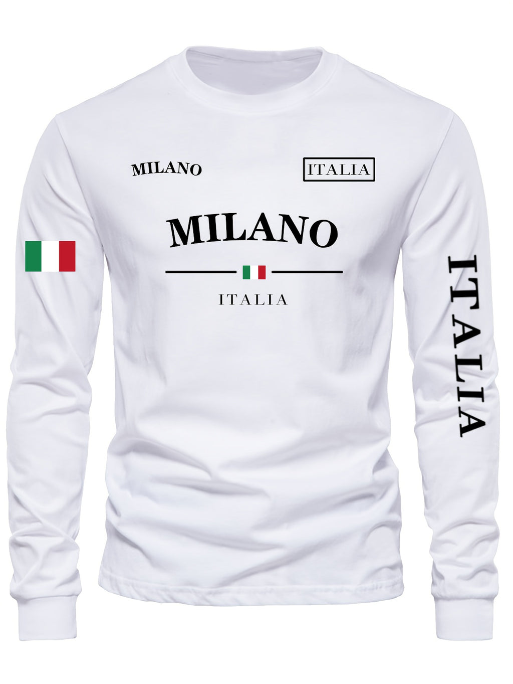 Men's Outdoor Casual Sports Long Sleeve T-Shirt - Crew Neck, Fleece-Lined Warm Base Layer for Autumn/Winter, Polyester and Spandex Blend, Machine Washable, Grappling, Wear On Body