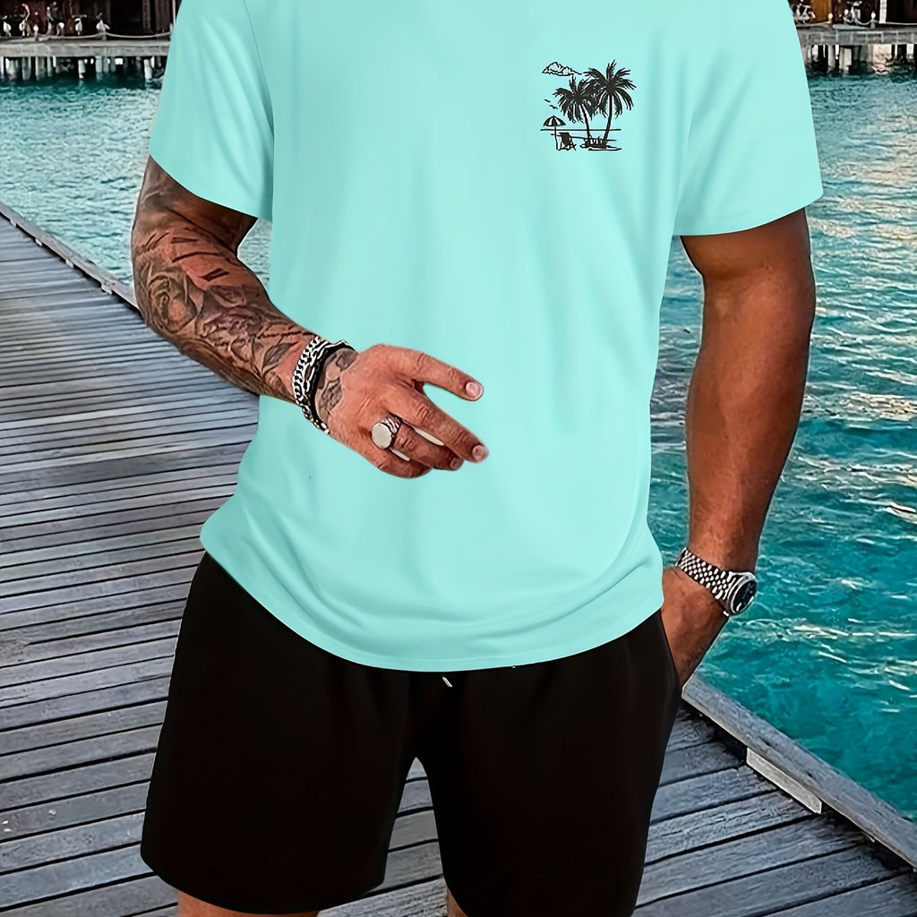 Men'S Heavyweight 210gsm 100% T-Shirt - White Crew Neck Casual Everyday & Formal Tee - Soft Breathable Fabric for Beach, Office, Parties - Minimalist Everyday Essential Wardrobe Staple, Beach T Shirt, Party Attire, Simple Des