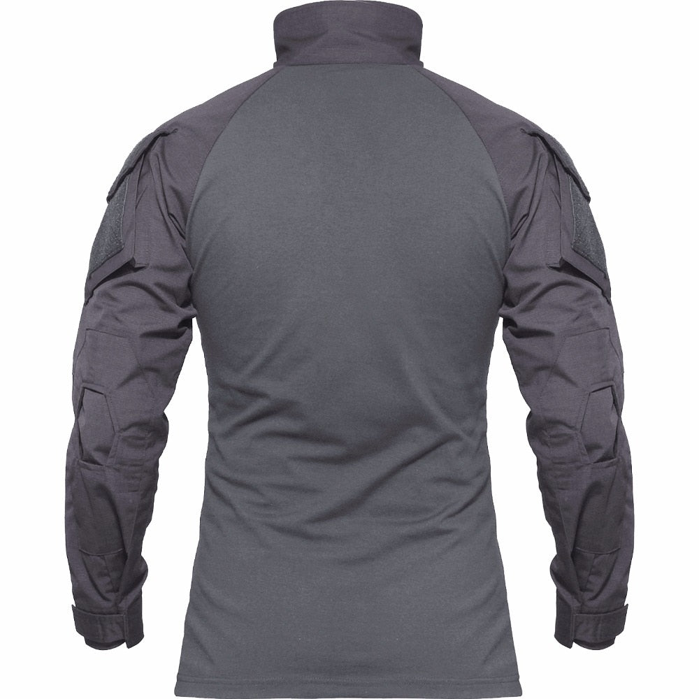 Men Military Tactical T-shirt Long Sleeve SWAT Soldiers Combat T Shirt Airsoft Clothes Man's US Army Shirts No Pads