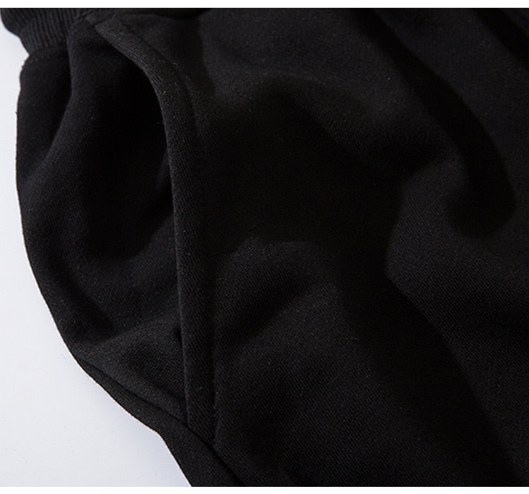 Sweatpants Cool Letter Print Pants Men Harajuku Patchwork Ribbon Harem Pants Streetwear